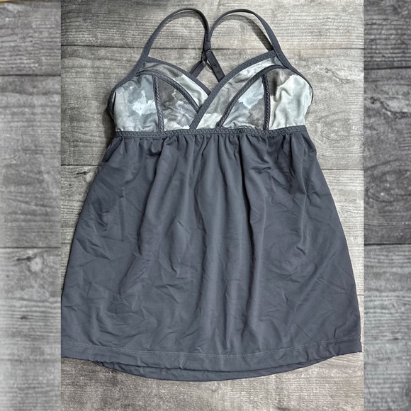 ⭐️Lululemon Rehearsal Tank in Black / White Coal Tinted Canvas Super [1706] - Picture 4 of 8